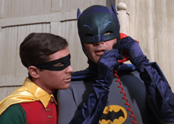 Batman & Robin On The Bat Phone