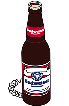 Budweiser Bottle Novelty Phone