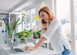 Busy Business Owner On The Phone