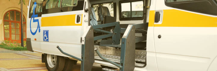 Medical transportation vehicle with open liftgate