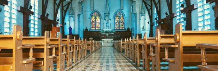 Aisle of a church