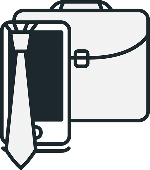 Cell Phone with Tie Icon