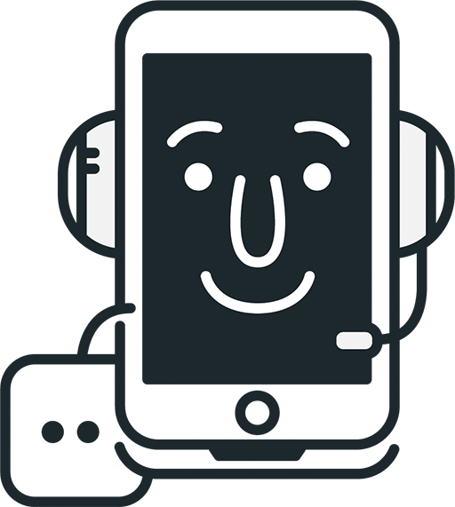 Cell Phone with Headset Icon