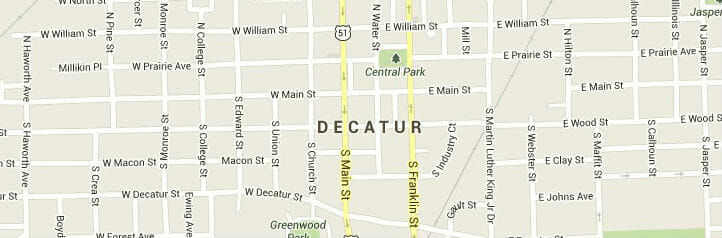 Map of Decatur, Alabama