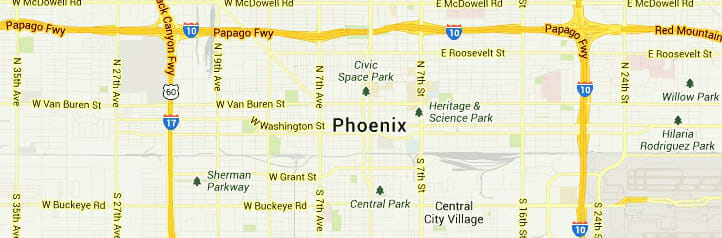 Map of Phoenix, Arizona