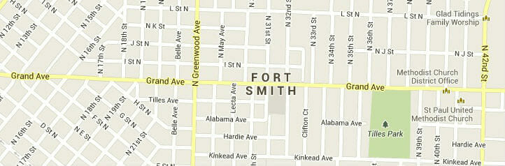 Map of Fort Smith, Arkansas