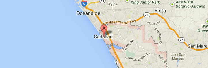 Map of Carlsbad, California