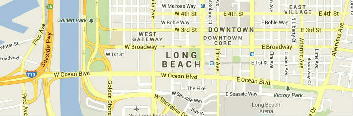 Map of Long Beach, California