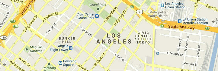 Map of Los Angeles, California