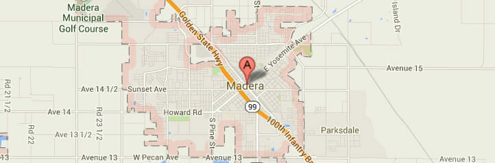Map of Madera, California