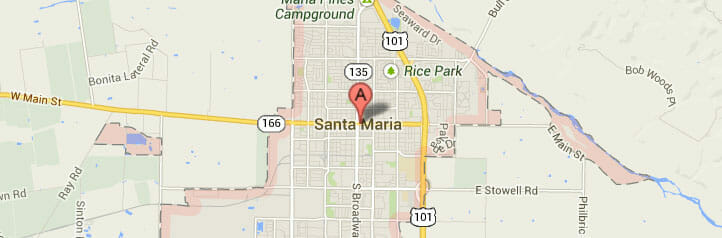 Map of Santa Maria, California