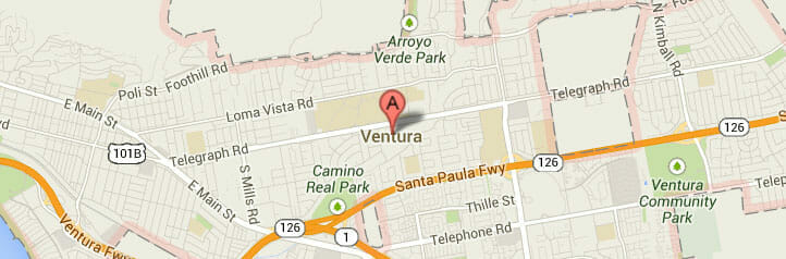 Map of Ventura, California