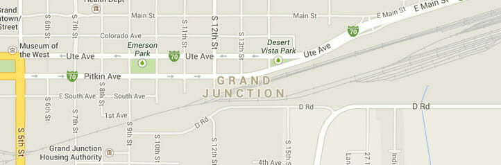 Map of Grand Junction, Colorado