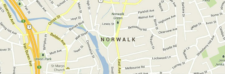 Map of Norwalk, Connecticut