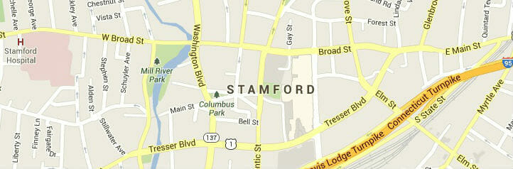 Map of Stamford, Connecticut