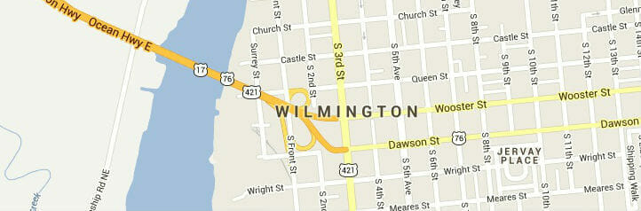 Map of Wilmington, Delaware