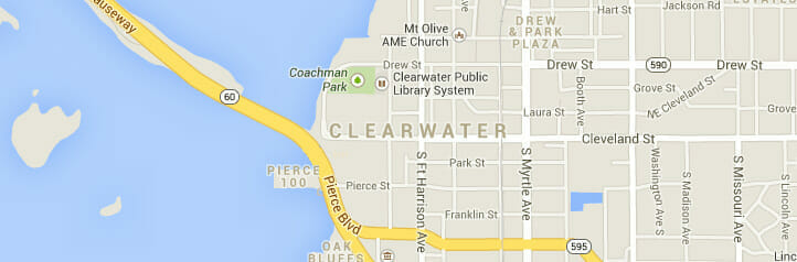 Map of Clearwater, Florida