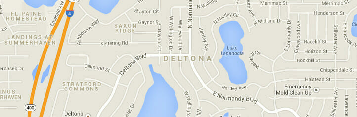 Map of Deltona, Florida
