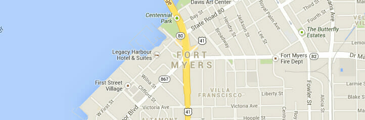 Map of Fort Myers, Florida