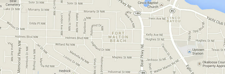 Map of Fort Walton Beach, Florida