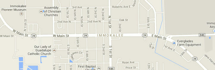 Map of Immokalee, Florida