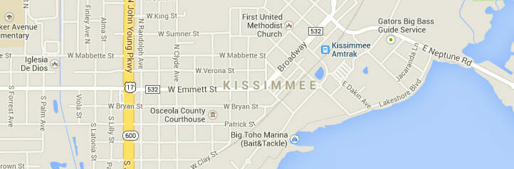 Map of Kissimmee, Florida