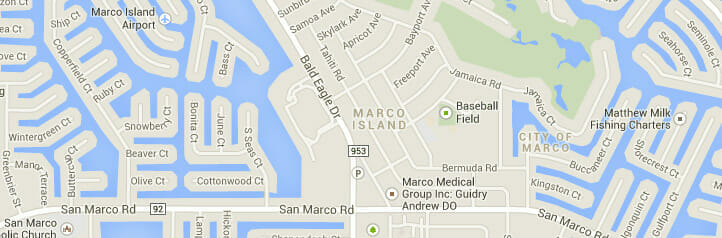 Map of Marco Island, Florida