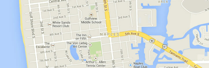 Map of Naples, Florida