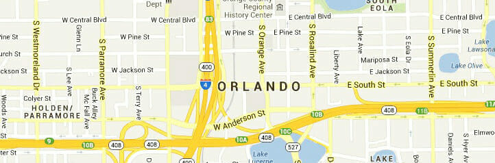 Map of Orlando, Florida