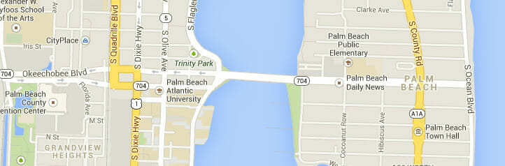 Map of Palm Beach, Florida