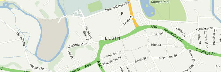 Map of Elgin, Illinois