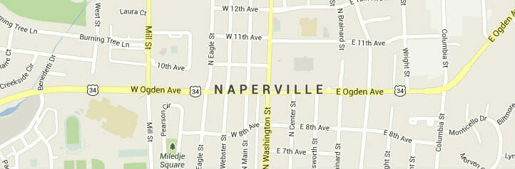 Map of Naperville, Illinois