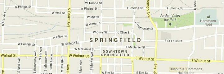 Map of Springfield, Illinois