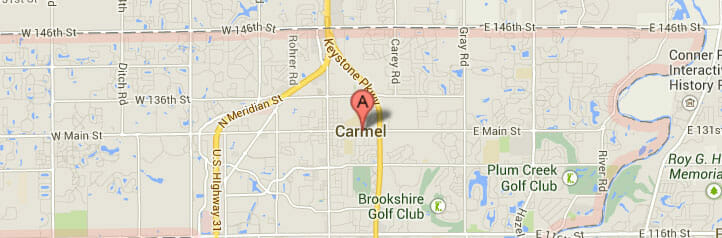 Map of Carmel, Indiana