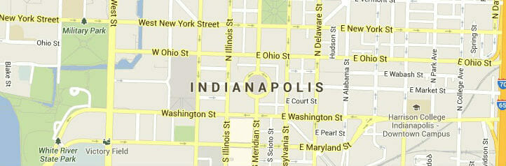 Map of Indianapolis, Indiana