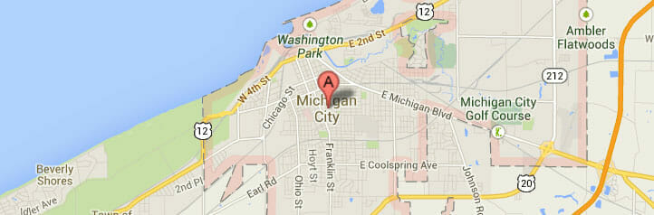 Map of Michigan City, Indiana