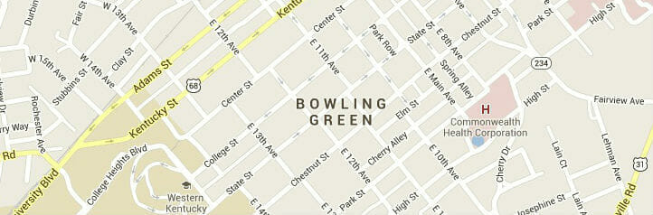 Map of Bowling Green, Kentucky