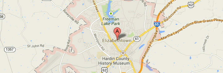 Map of Elizabethtown, Kentucky