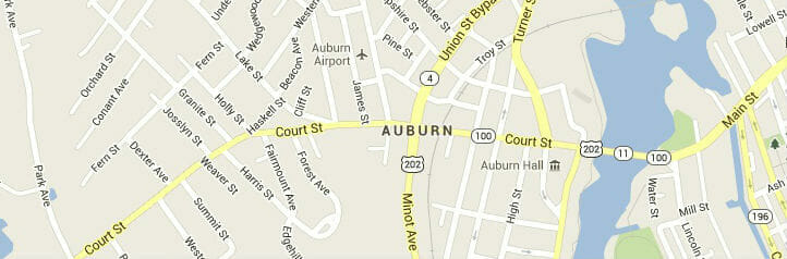 Map of Auburn, Maine