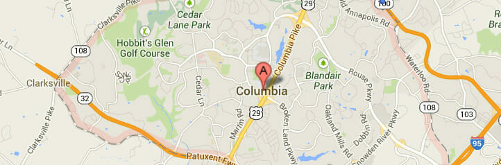 Map of Columbia, Maryland