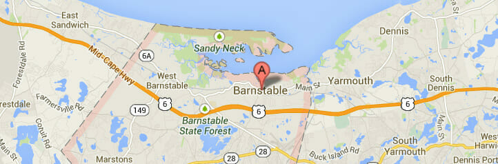 Map of Barnstable, Massachusetts