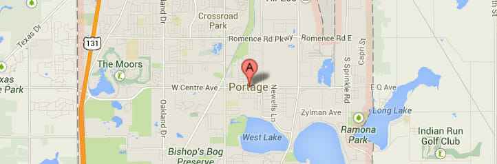 Map of Portage, Michigan