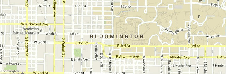 Map of Bloomington, Minnesota