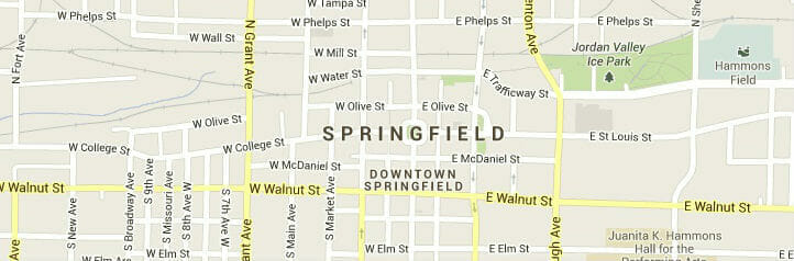 Map of Springfield, Missouri