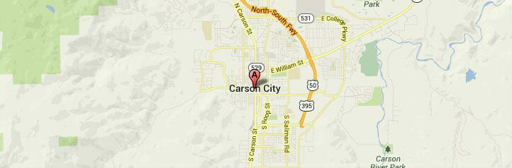 Map of Carson City, Nevada