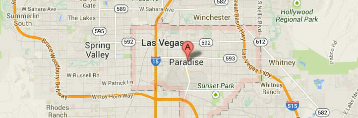 Map of Paradise, Nevada