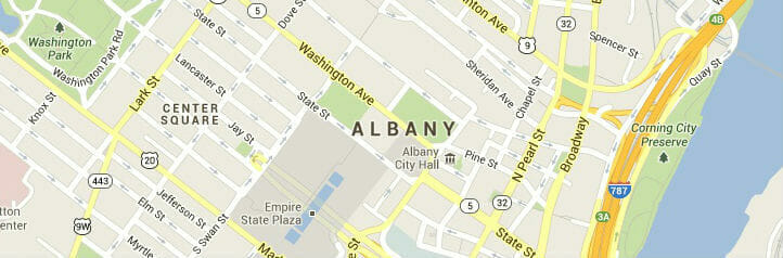 Map of Albany, New York