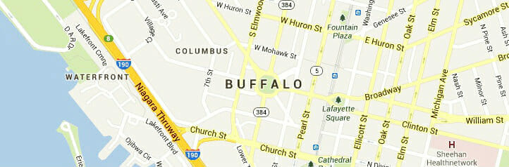 Map of Buffalo, New York