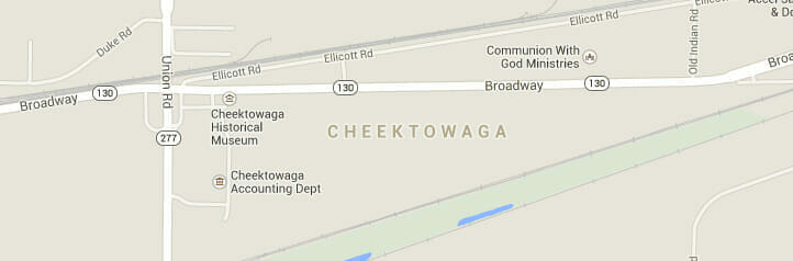 Map of Cheektowaga, New York