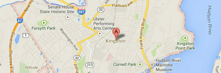 Map of Kingston, New York